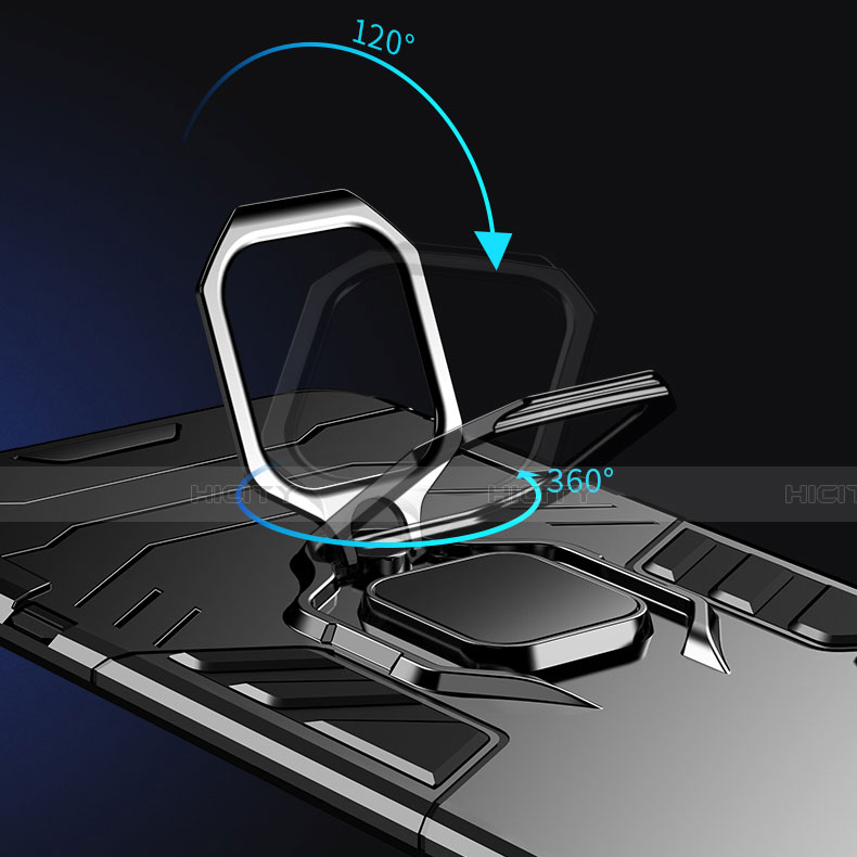 Huawei Honor 9X Pro用ハイブリットバンパーケース プラスチック アンド指輪 マグネット式 ファーウェイ 