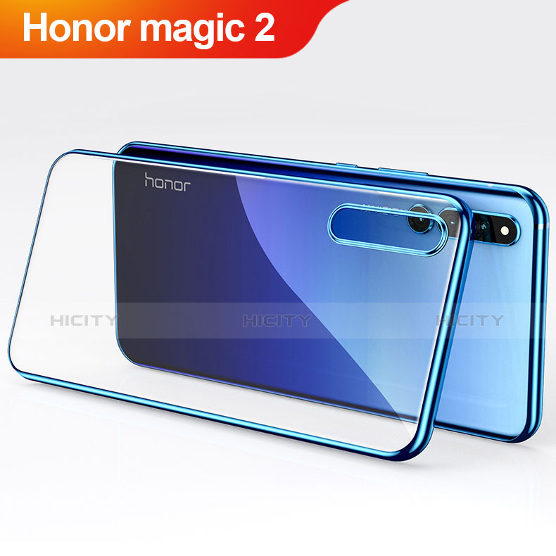 Huawei Honor Magic 2用極薄ソフトケース シリコンケース 耐衝撃 全面保護 クリア透明 カバー ファーウェイ ネイビー