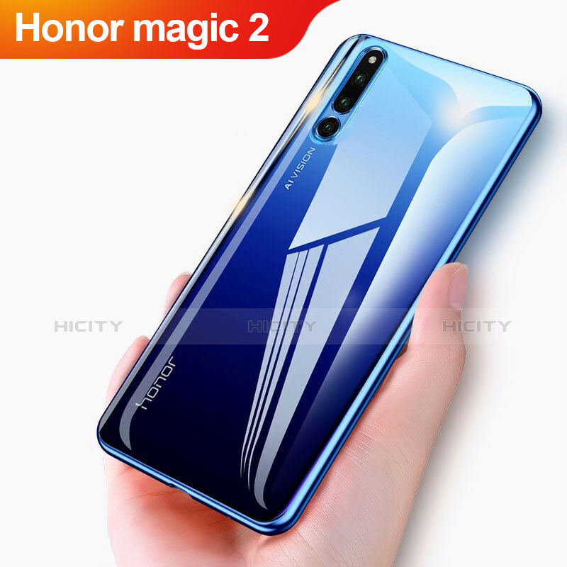 Huawei Honor Magic 2用極薄ソフトケース シリコンケース 耐衝撃 全面保護 クリア透明 T04 ファーウェイ クリア
