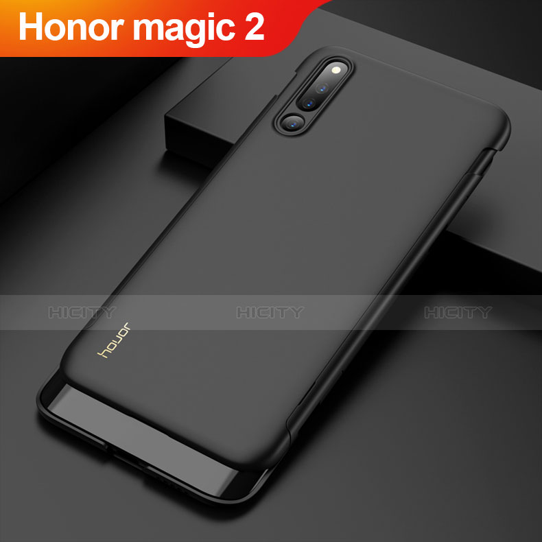 Huawei Honor Magic 2用ハードケース プラスチック 質感もマット 前面と背面 360度 フルカバー M01 ファーウェイ ブラック