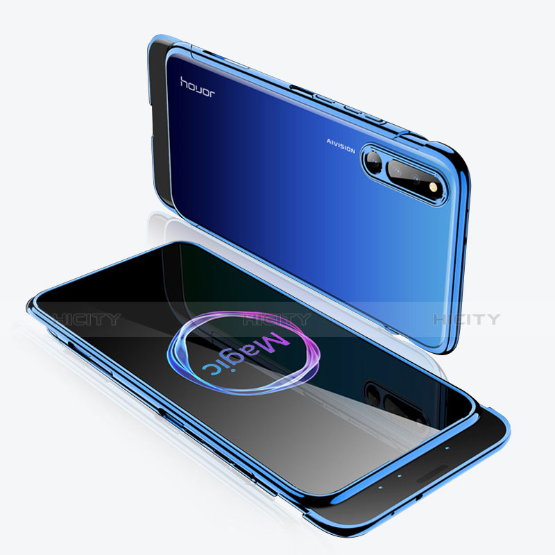 Huawei Honor Magic 2用ハードケース プラスチック 質感もマット 前面と背面 360度 フルカバー M02 ファーウェイ ネイビー