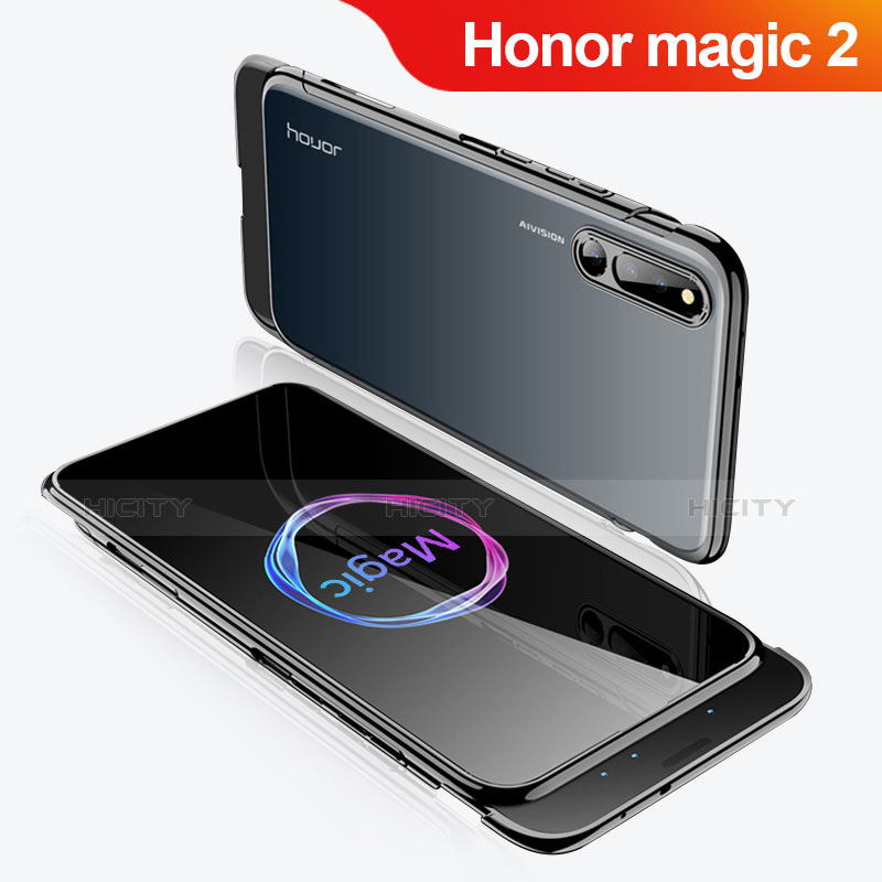 Huawei Honor Magic 2用ハードケース プラスチック 質感もマット 前面と背面 360度 フルカバー M02 ファーウェイ ブラック