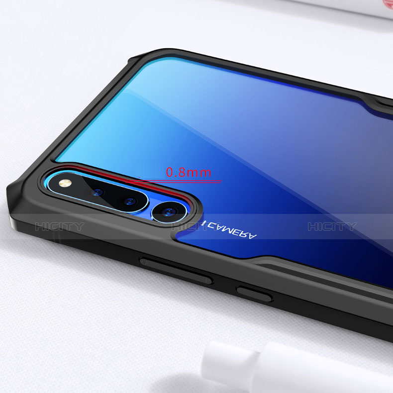 Huawei Honor Magic 2用ハイブリットバンパーケース クリア透明 プラスチック 鏡面 カバー ファーウェイ 