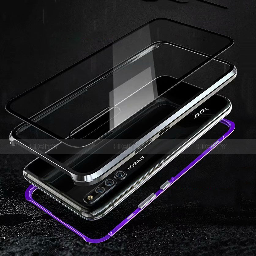 Huawei Honor Magic 2用ケース 高級感 手触り良い アルミメタル 製の金属製 バンパー 鏡面 カバー ファーウェイ 