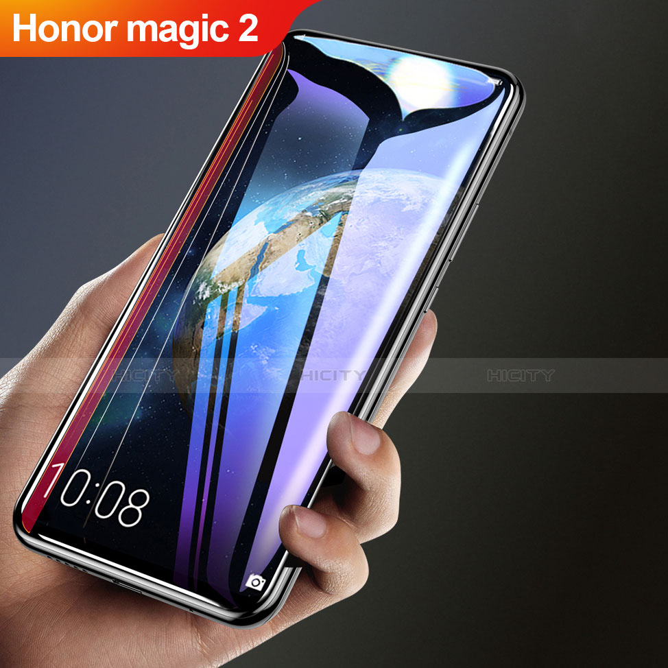 Huawei Honor Magic 2用強化ガラス フル液晶保護フィルム アンチグレア ブルーライト F02 ファーウェイ ブラック
