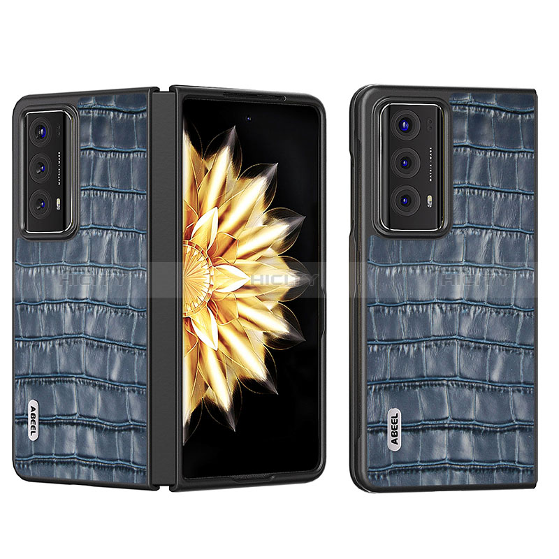 Huawei Honor Magic V2 Ultimate 5G用ハイブリットバンパーケース 高級感 手触り良いレザー柄 兼プラスチック B05H ファーウェイ 