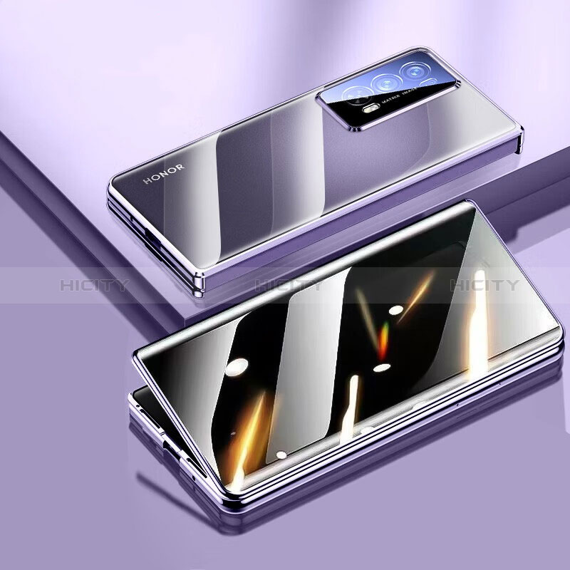 Huawei Honor Magic V2 Ultimate 5G用ケース 高級感 手触り良い アルミメタル 製の金属製 360度 フルカバーバンパー 鏡面 カバー ファーウェイ 