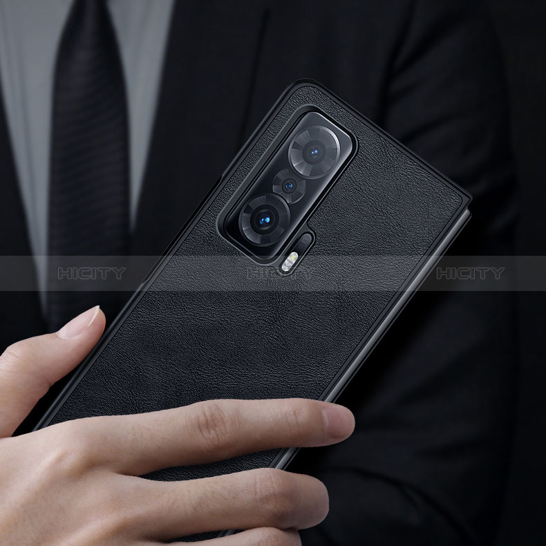 Huawei Honor Magic Vs Ultimate 5G用ハイブリットバンパーケース 高級感 手触り良いレザー柄 兼プラスチック SD2 ファーウェイ 