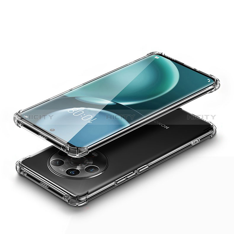 Huawei Honor Magic4 5G用極薄ソフトケース シリコンケース 耐衝撃 全面保護 クリア透明 カバー ファーウェイ クリア
