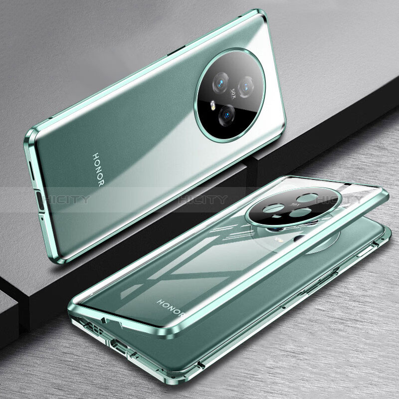 Huawei Honor Magic5 5G用ケース 高級感 手触り良い アルミメタル 製の金属製 360度 フルカバーバンパー 鏡面 カバー ファーウェイ 