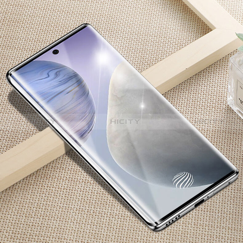 Huawei Honor Magic5 5G用強化ガラス フル液晶保護フィルム F02 ファーウェイ ブラック