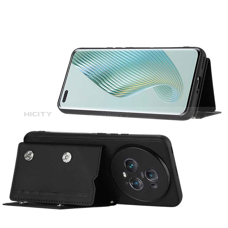Huawei Honor Magic5 Pro 5G用ケース 高級感 手触り良いレザー柄 YB2 ファーウェイ 