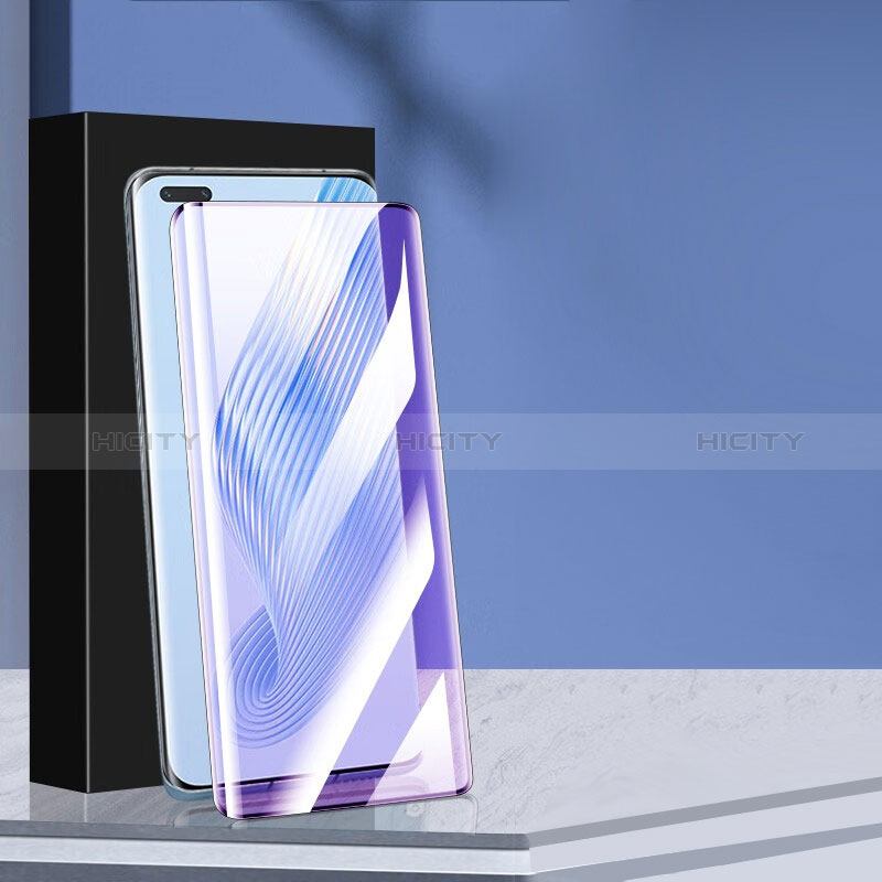 Huawei Honor Magic5 Pro 5G用強化ガラス フル液晶保護フィルム アンチグレア ブルーライト ファーウェイ ブラック