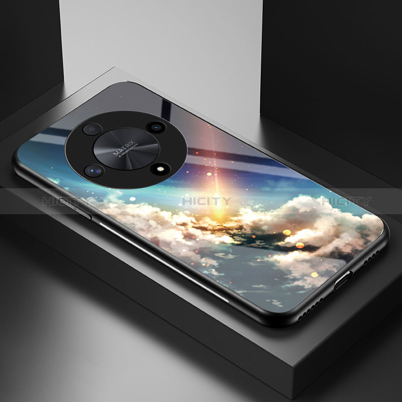 Huawei Honor Magic6 Lite 5G用ハイブリットバンパーケース プラスチック パターン 鏡面 カバー LS2 ファーウェイ 