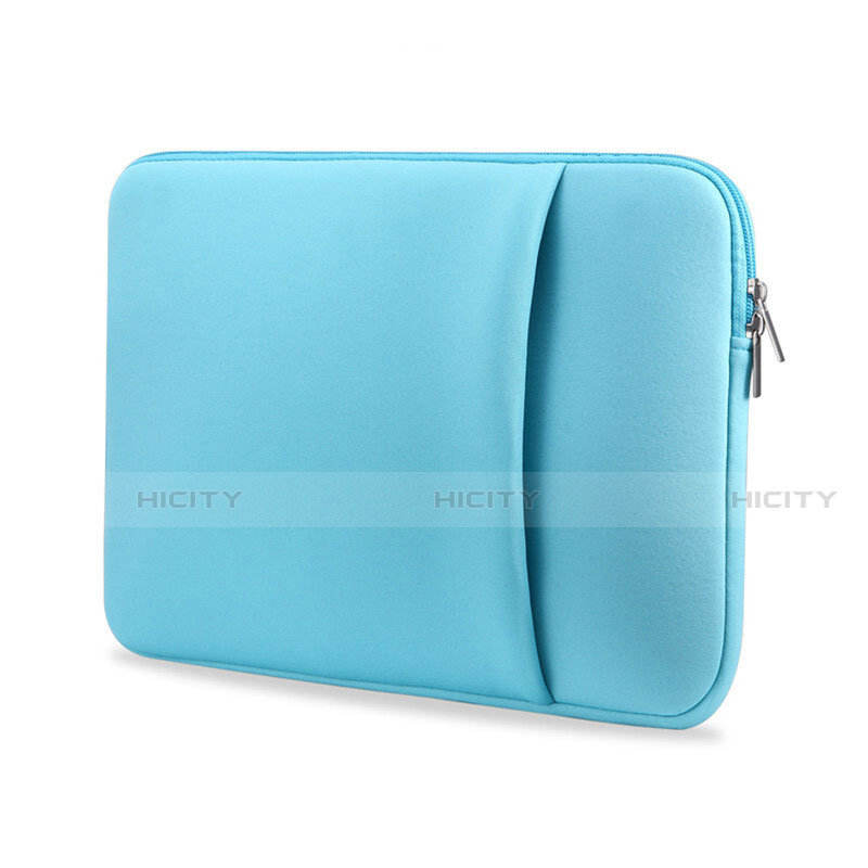 Huawei Honor MagicBook 14用ソフトベルベットポーチバッグ ケース L05 ファーウェイ ブルー
