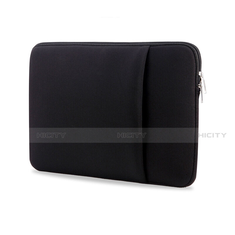 Huawei Honor MagicBook 14用ソフトベルベットポーチバッグ ケース L05 ファーウェイ ブラック