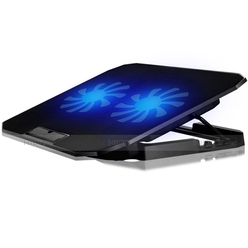 Huawei Honor MagicBook 14用ノートブックホルダー クーラー 冷却パッド ファン ラップトップスタンド 9インチ〜16インチ M17 ファーウェイ ブラック