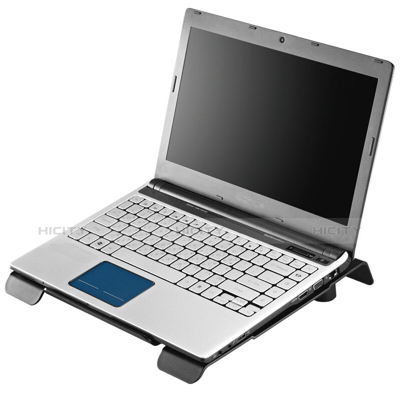 Huawei Honor MagicBook 14用ノートブックホルダー クーラー 冷却パッド ファン ラップトップスタンド 9インチ〜16インチ M24 ファーウェイ ブラック