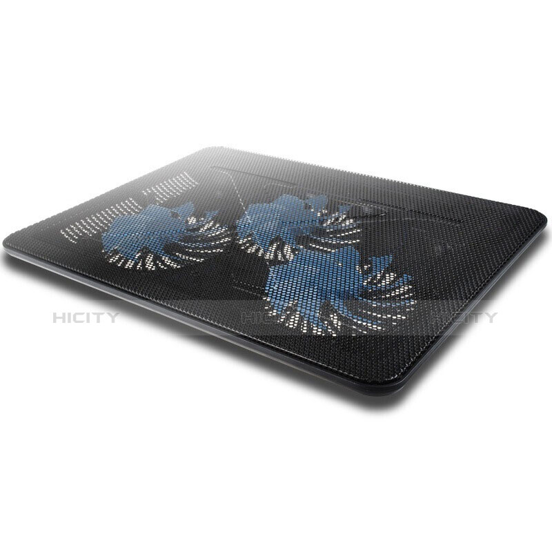 Huawei Honor MagicBook 14用ノートブックホルダー クーラー 冷却パッド ファン ラップトップスタンド 9インチ〜17インチ L04 ファーウェイ ブラック