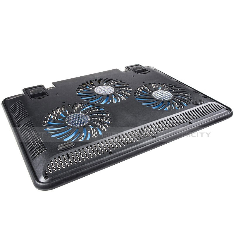 Huawei Honor MagicBook 14用ノートブックホルダー クーラー 冷却パッド ファン ラップトップスタンド 9インチ〜17インチ L04 ファーウェイ ブラック