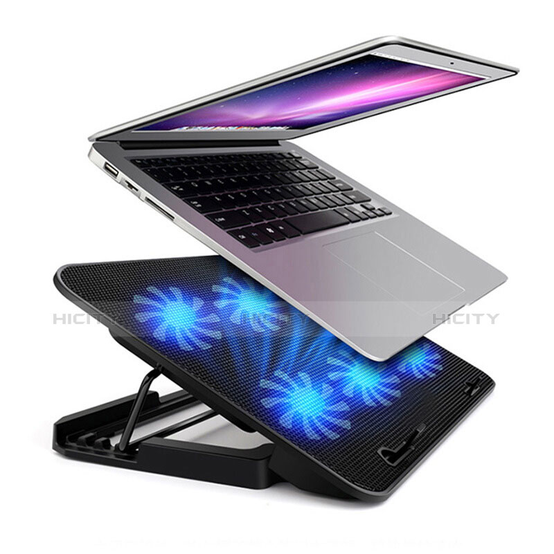Huawei Honor MagicBook Pro (2020) 16.1用ノートブックホルダー クーラー 冷却パッド ファン ラップトップスタンド 9インチ〜16インチ M18 ファーウェイ ブラック
