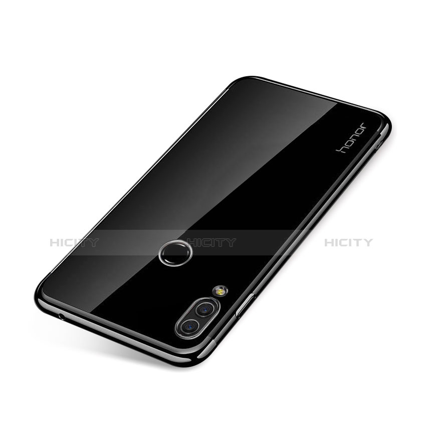 Huawei Honor Note 10用極薄ソフトケース シリコンケース 耐衝撃 全面保護 クリア透明 H01 ファーウェイ ブラック