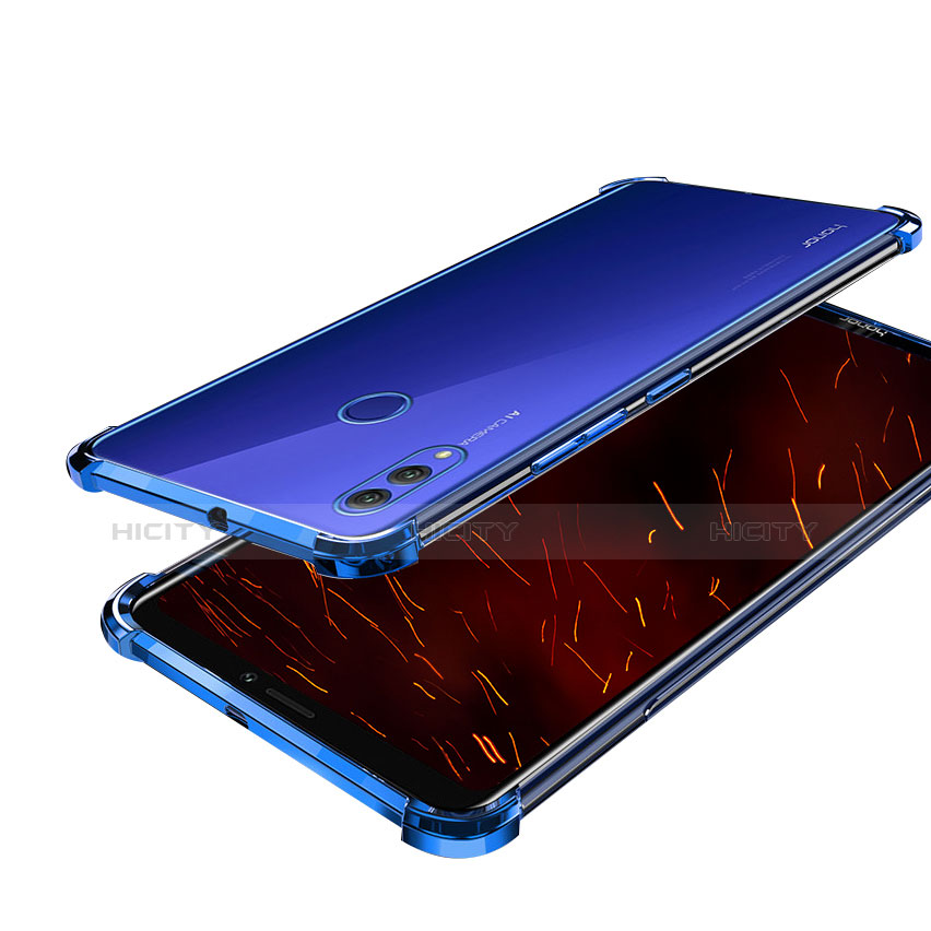 Huawei Honor Note 10用極薄ソフトケース シリコンケース 耐衝撃 全面保護 クリア透明 T04 ファーウェイ ネイビー