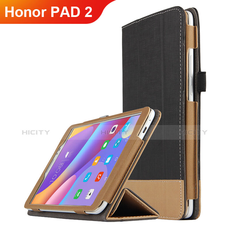 Huawei Honor Pad 2用手帳型 レザーケース スタンド L05 ファーウェイ ブラック