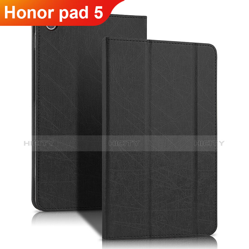 Huawei Honor Pad 5 8.0用手帳型 レザーケース スタンド ファーウェイ ブラック