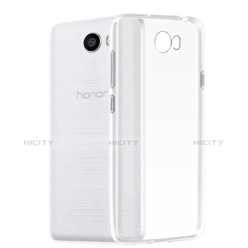 Huawei Honor Play 5用極薄ソフトケース シリコンケース 耐衝撃 全面保護 クリア透明 カバー ファーウェイ クリア