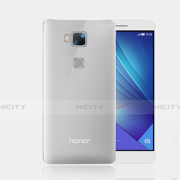 Huawei Honor Play 5X用極薄ソフトケース シリコンケース 耐衝撃 全面保護 クリア透明 ファーウェイ クリア