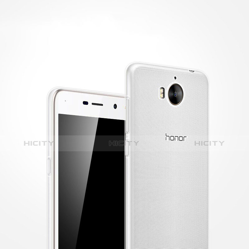Huawei Honor Play 6用極薄ソフトケース シリコンケース 耐衝撃 全面保護 クリア透明 T02 ファーウェイ クリア