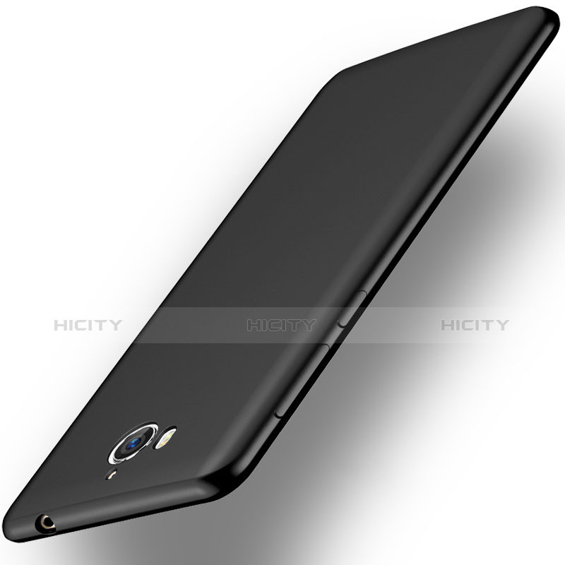 Huawei Honor Play 6用極薄ソフトケース シリコンケース 耐衝撃 全面保護 S02 ファーウェイ ブラック