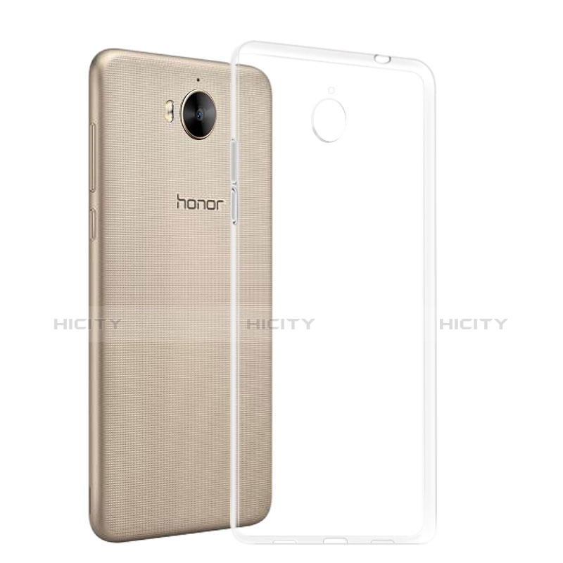 Huawei Honor Play 6用極薄ソフトケース シリコンケース 耐衝撃 全面保護 クリア透明 T03 ファーウェイ クリア