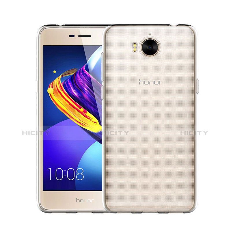 Huawei Honor Play 6用極薄ソフトケース シリコンケース 耐衝撃 全面保護 クリア透明 アンド液晶保護フィルム ファーウェイ クリア