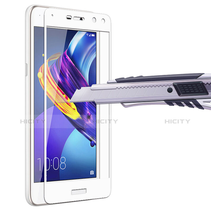Huawei Honor Play 6用強化ガラス フル液晶保護フィルム ファーウェイ ホワイト