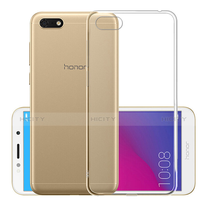 Huawei Honor Play 7用極薄ソフトケース シリコンケース 耐衝撃 全面保護 クリア透明 T05 ファーウェイ クリア