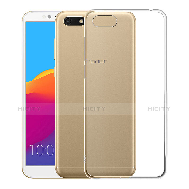 Huawei Honor Play 7用極薄ソフトケース シリコンケース 耐衝撃 全面保護 クリア透明 T05 ファーウェイ クリア
