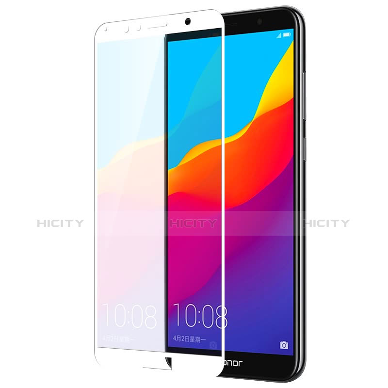 Huawei Honor Play 7A用強化ガラス フル液晶保護フィルム ファーウェイ ホワイト