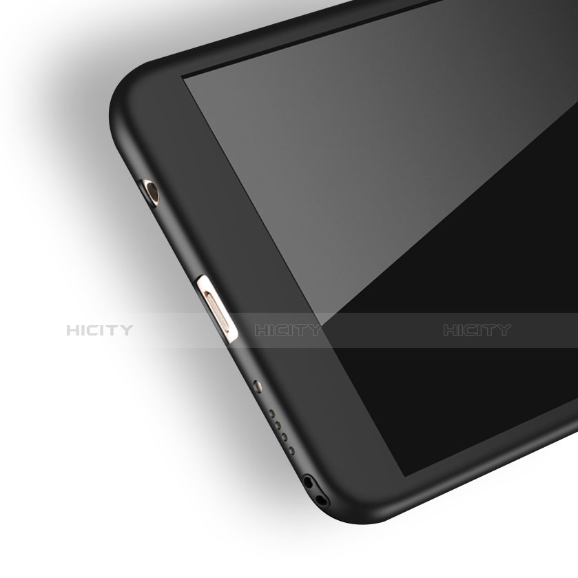 Huawei Honor Play 7X用ハードケース プラスチック 質感もマット 前面と背面 360度 フルカバー ファーウェイ ブラック
