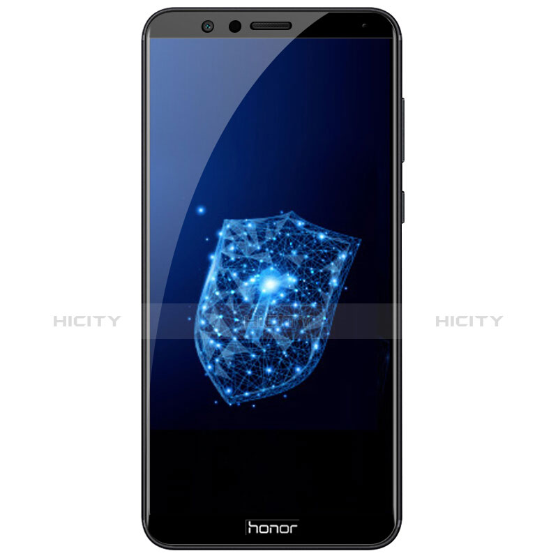 Huawei Honor Play 7X用強化ガラス フル液晶保護フィルム F03 ファーウェイ ブラック