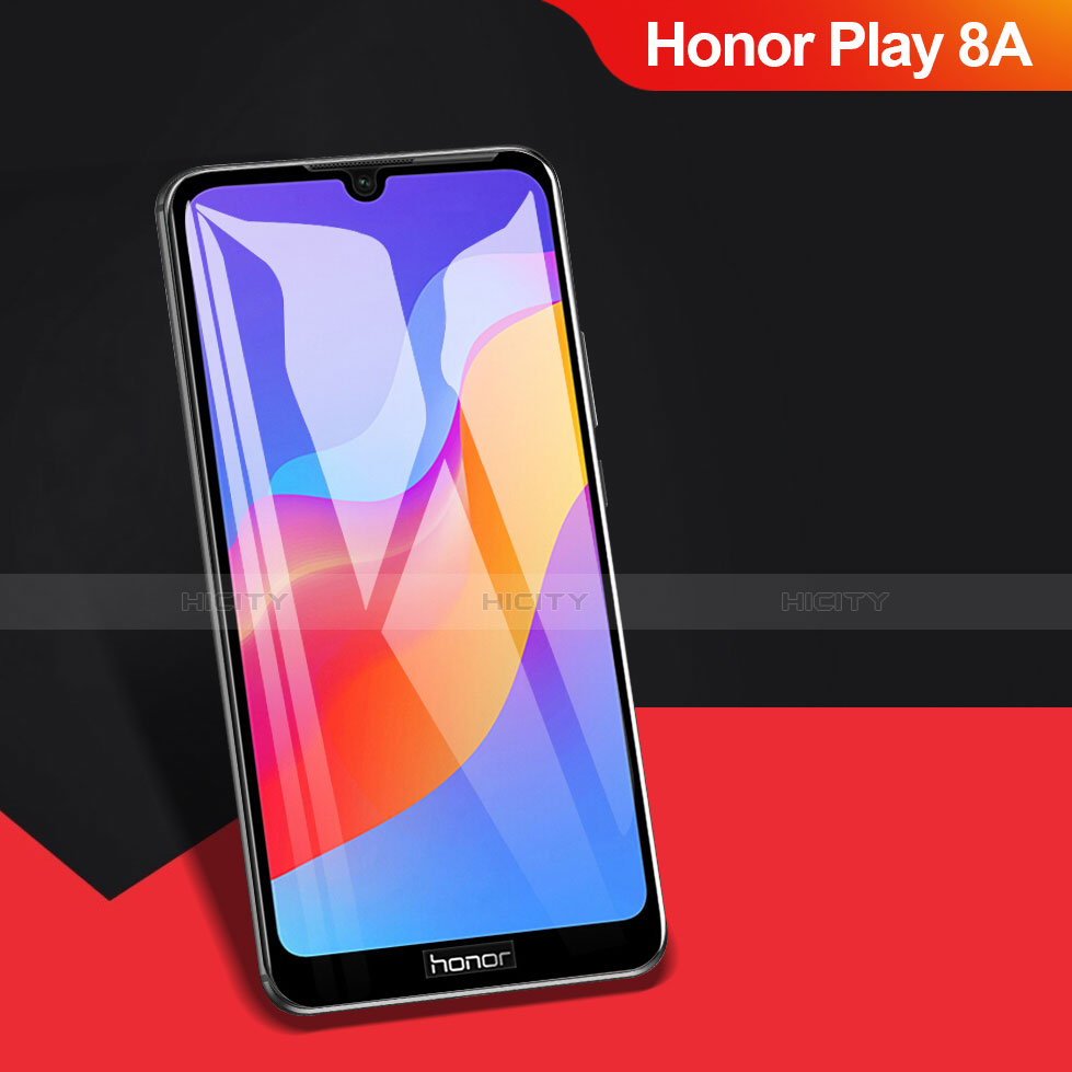 Huawei Honor Play 8A用強化ガラス フル液晶保護フィルム F03 ファーウェイ ブラック