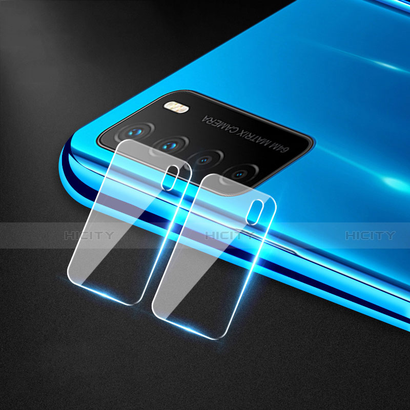 Huawei Honor Play4 5G用強化ガラス カメラプロテクター カメラレンズ 保護ガラスフイルム C01 ファーウェイ クリア