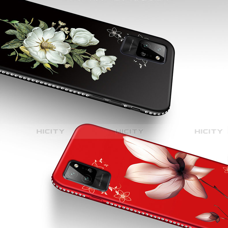 Huawei Honor Play4 Pro 5G用シリコンケース ソフトタッチラバー 花 カバー ファーウェイ 