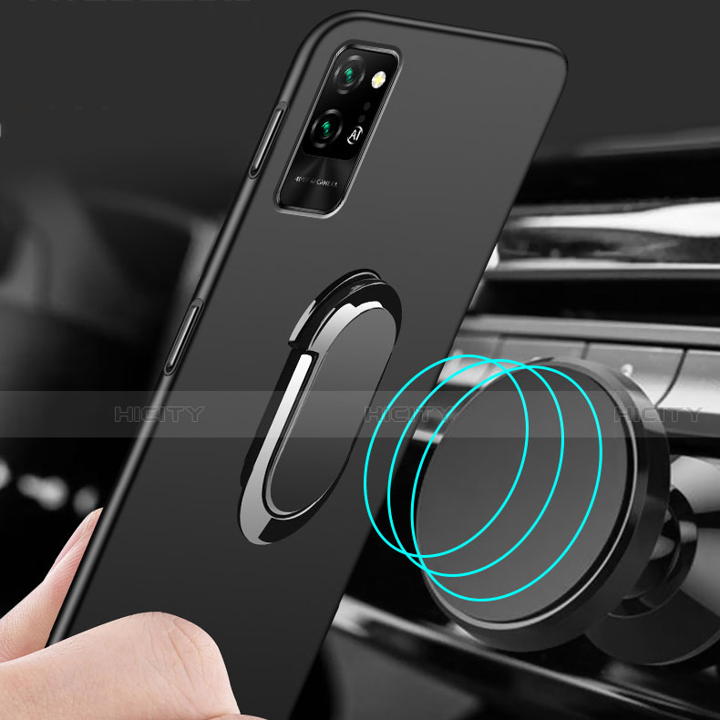 Huawei Honor Play4 Pro 5G用ハードケース プラスチック 質感もマット アンド指輪 マグネット式 P01 ファーウェイ 