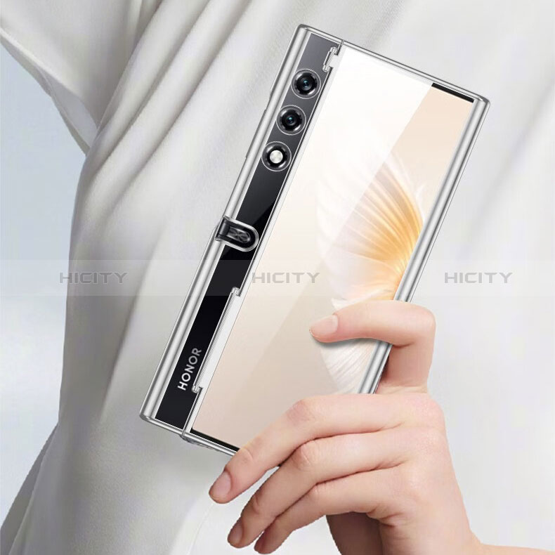 Huawei Honor V Purse 5G用ハードカバー クリスタル クリア透明 T02 ファーウェイ 