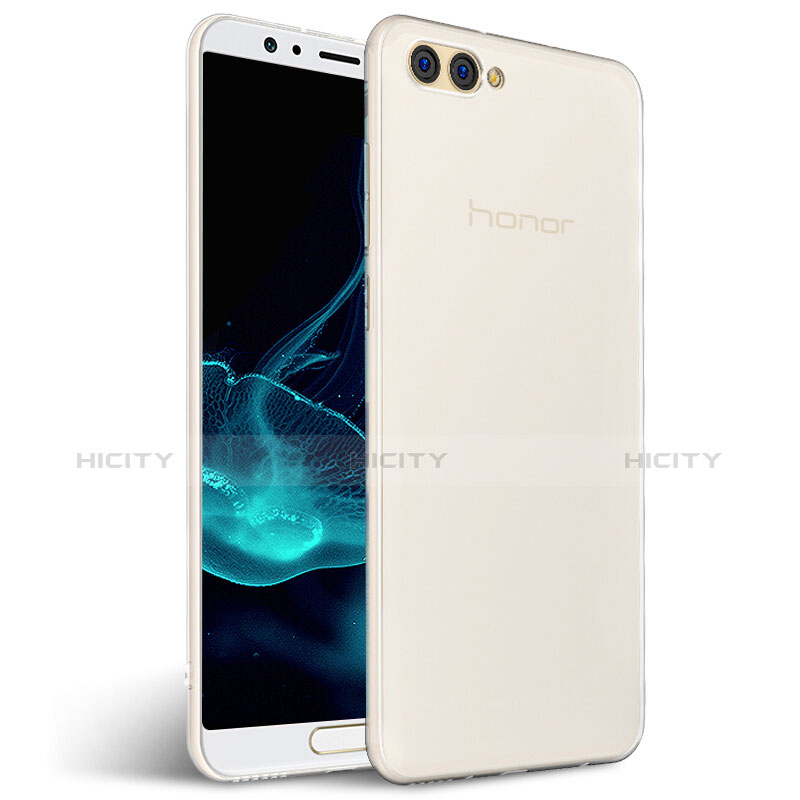 Huawei Honor V10用極薄ソフトケース シリコンケース 耐衝撃 全面保護 クリア透明 カバー ファーウェイ クリア