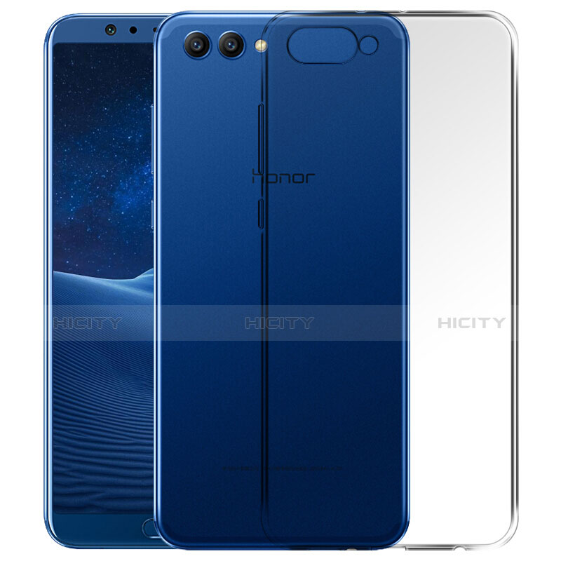 Huawei Honor V10用極薄ソフトケース シリコンケース 耐衝撃 全面保護 クリア透明 T06 ファーウェイ クリア