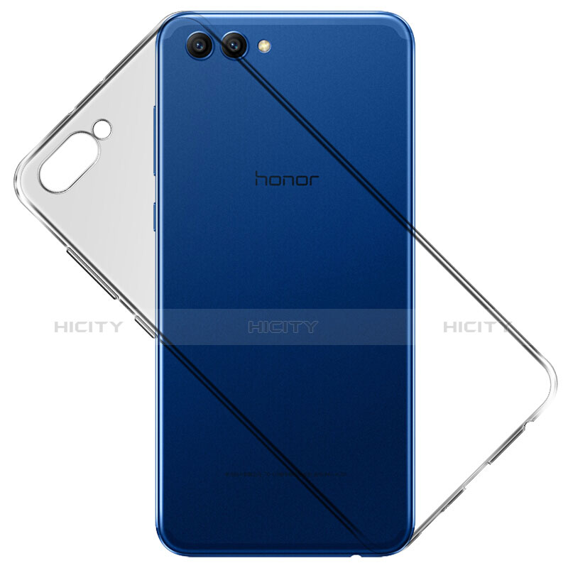Huawei Honor V10用極薄ソフトケース シリコンケース 耐衝撃 全面保護 クリア透明 T06 ファーウェイ クリア