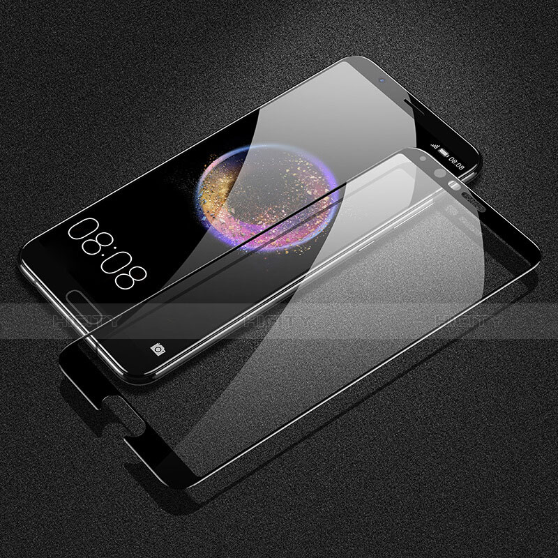 Huawei Honor V10用強化ガラス フル液晶保護フィルム F03 ファーウェイ ブラック